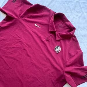 Nike Dri Fit Polo Men’s 3XL XXXL Garnet Florida State Seminoles Vapor On Field